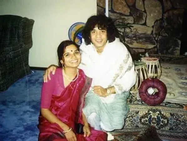 With the legend Ustad Zakir Hussain in New Jersey after a Concert in 1994