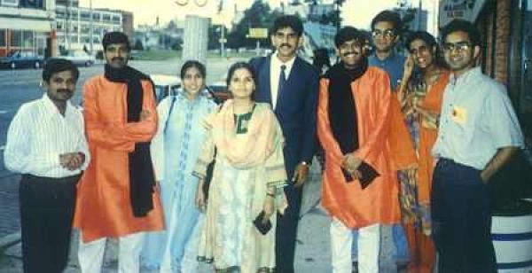 With the Gundecha brothers in Detroit in 1994