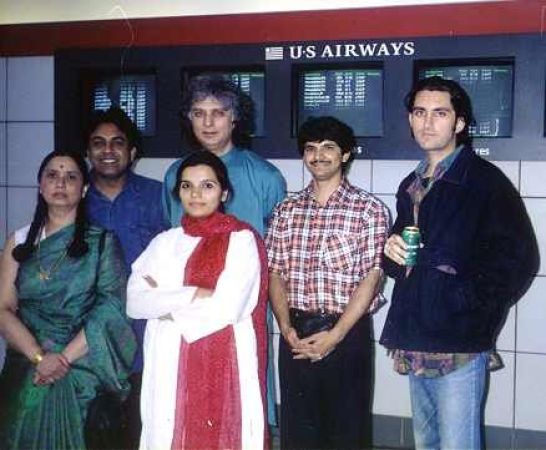 With Late Pandit Shiv Kumar Sharma, Lat Shafaat Hussain Khan, Pandit Ramdas Palsule and Pandit Rahul sharma in 1997