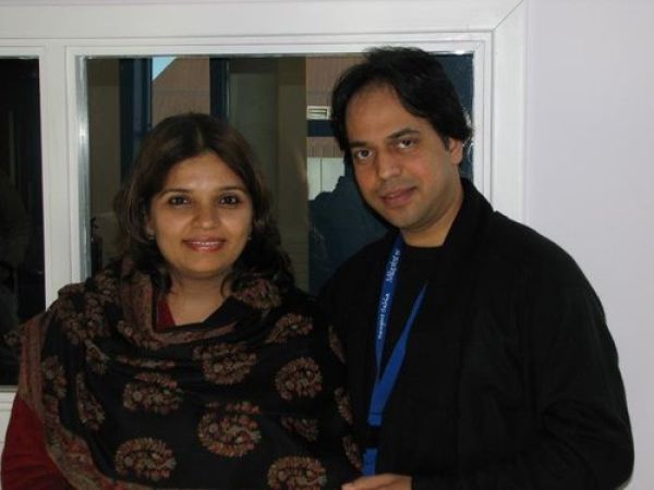with Pandit Sanju Sahai in London